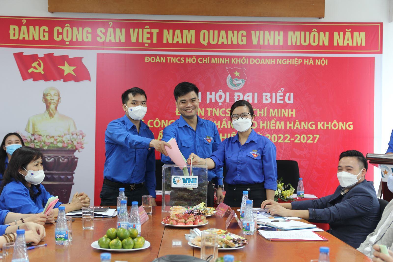 BẢO HIỂM HÀNG KHÔNG (VNI) TỔ CHỨC THÀNH CÔNG ĐẠI HỘI ĐẠI BIỂU ĐOÀN TNCS NHIỆM KỲ 2022 – 2027